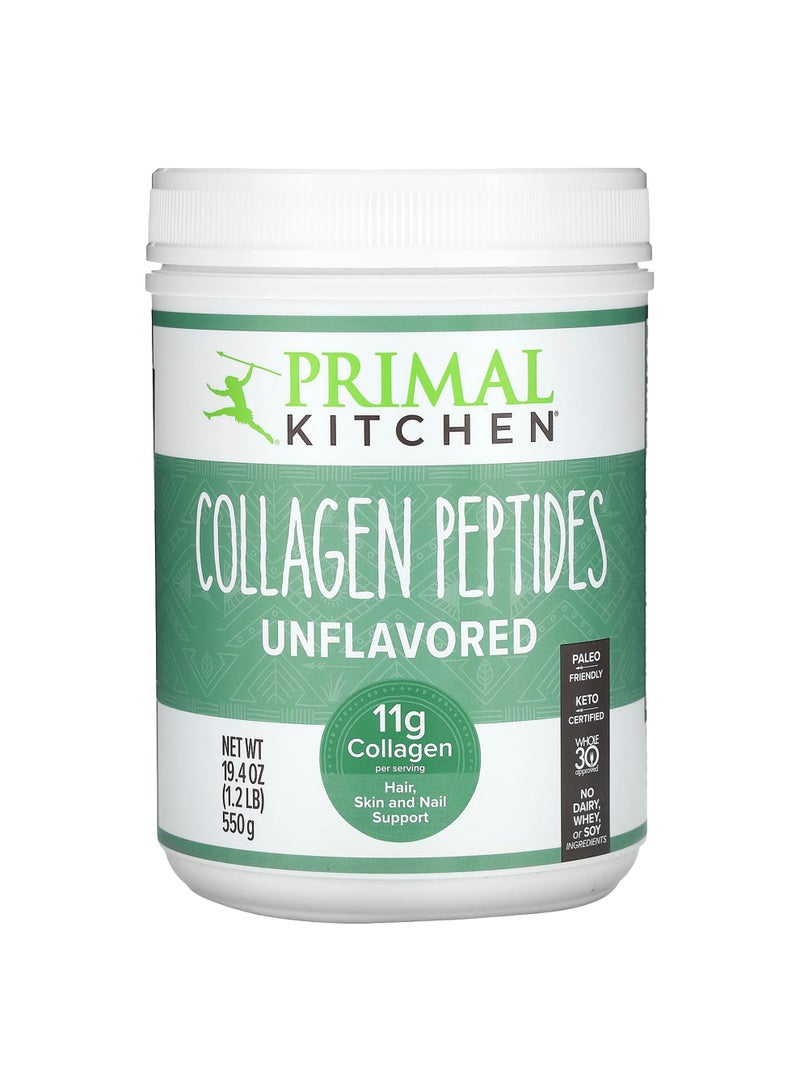 Collagen Peptides, Unflavored, 19.4 oz (550 g)